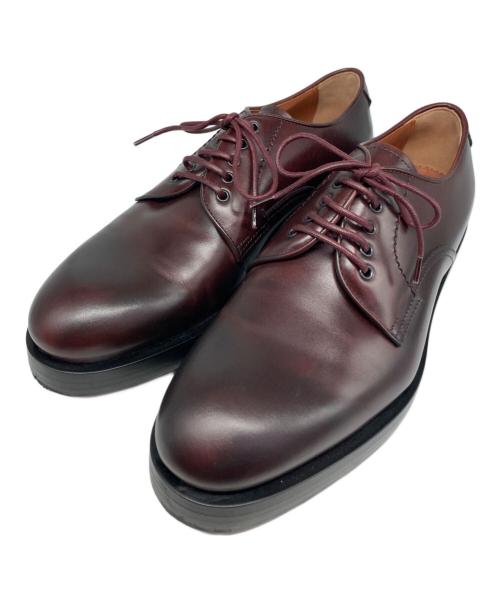 ERMENEGILDO ZEGNA（エルメネジルド・ゼニア）ERMENEGILDO ZEGNA (エルメネジルド・ゼニア) レザーシューズ ベージュ サイズ:7の古着・服飾アイテム