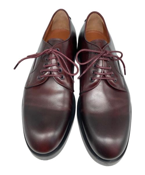 ERMENEGILDO ZEGNA（エルメネジルド・ゼニア）ERMENEGILDO ZEGNA (エルメネジルド・ゼニア) レザーシューズ ベージュ サイズ:7の古着・服飾アイテム