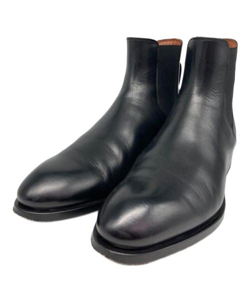 ERMENEGILDO ZEGNA（エルメネジルド・ゼニア）ERMENEGILDO ZEGNA (エルメネジルド・ゼニア) VIENNA BLAKE CHELSEA BOOT/ウィーンブレイクチェルシーブーツ ブラック サイズ:7の古着・服飾アイテム