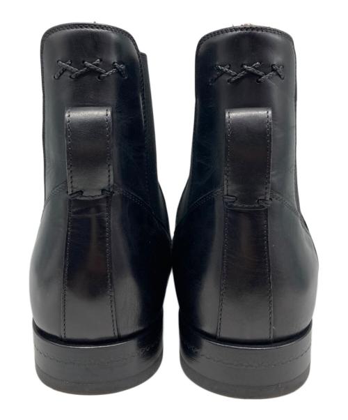 ERMENEGILDO ZEGNA（エルメネジルド・ゼニア）ERMENEGILDO ZEGNA (エルメネジルド・ゼニア) VIENNA BLAKE CHELSEA BOOT/ウィーンブレイクチェルシーブーツ ブラック サイズ:7の古着・服飾アイテム