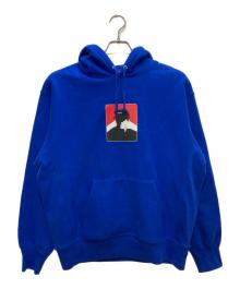 SUPREME（シュプリーム）の古着「Portrait Hooded Shirt/ポートレート フーディシャツ」｜ブルー