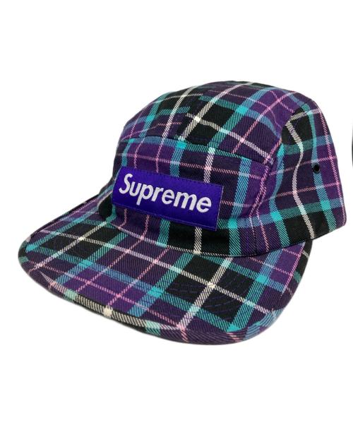 SUPREME（シュプリーム）SUPREME (シュプリーム) Tartan Plaid Camp Cap/タータンプタッロドキャンプキャップ パープルの古着・服飾アイテム