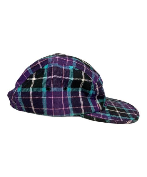 SUPREME（シュプリーム）SUPREME (シュプリーム) Tartan Plaid Camp Cap/タータンプタッロドキャンプキャップ パープルの古着・服飾アイテム