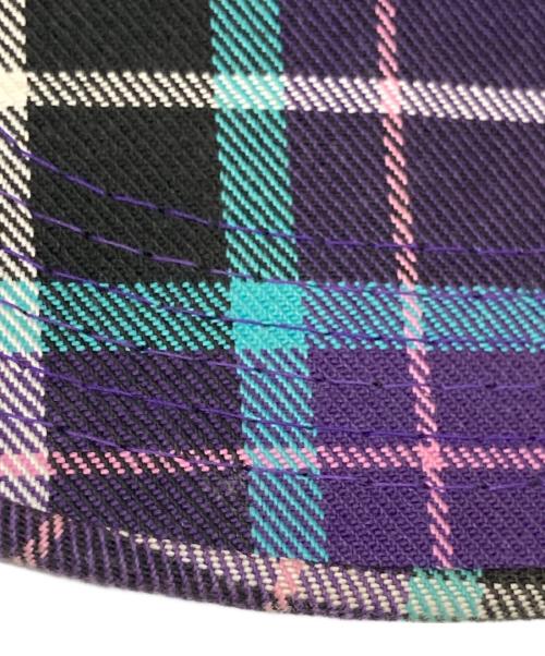 SUPREME（シュプリーム）SUPREME (シュプリーム) Tartan Plaid Camp Cap/タータンプタッロドキャンプキャップ パープルの古着・服飾アイテム