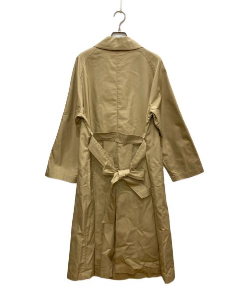 JOURNAL STANDARD relume（ジャーナルスタンダード レリューム）JOURNAL STANDARD relume (ジャーナルスタンダード レリューム) オーガニックコットン混ステンカラーコート ベージュ サイズ:38の古着・服飾アイテム