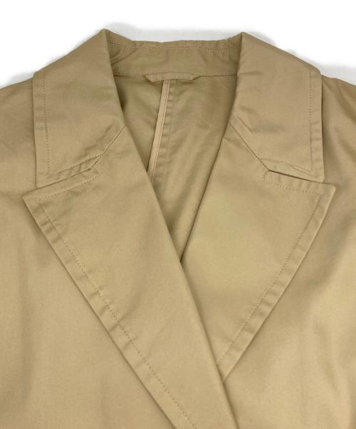 JOURNAL STANDARD relume（ジャーナルスタンダード レリューム）JOURNAL STANDARD relume (ジャーナルスタンダード レリューム) オーガニックコットン混ステンカラーコート ベージュ サイズ:38の古着・服飾アイテム