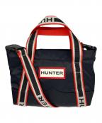 HUNTERハンター）の古着「ナイロンミニ トップクリップトート バッグ」｜レッド×ブラック