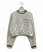 KEBOZケボズ）の古着「ショート丈スウェット」｜グレー