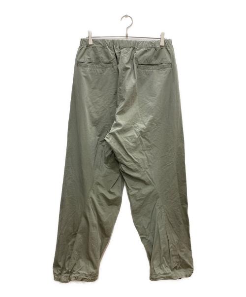 KEBOZ（ケボズ）KEBOZ (ケボズ) ワンポイントロゴワイドパンツ カーキ サイズ:LARGEの古着・服飾アイテム