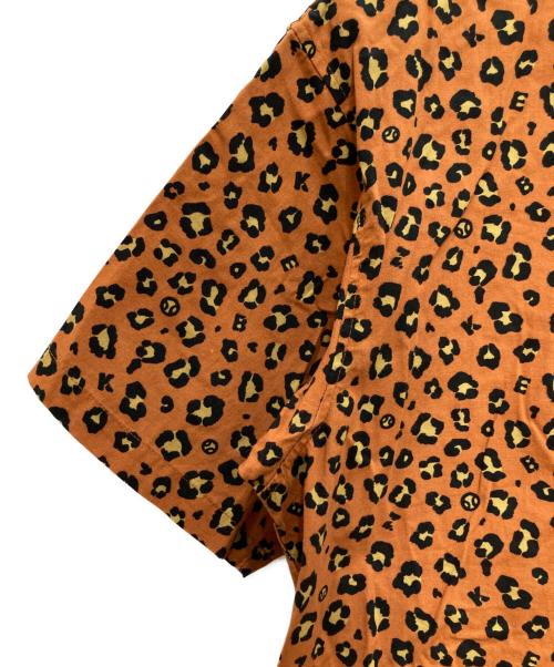 KEBOZ（ケボズ）KEBOZ (ケボズ) レオパードシャツ オレンジ×ブラック サイズ:Ｍの古着・服飾アイテム