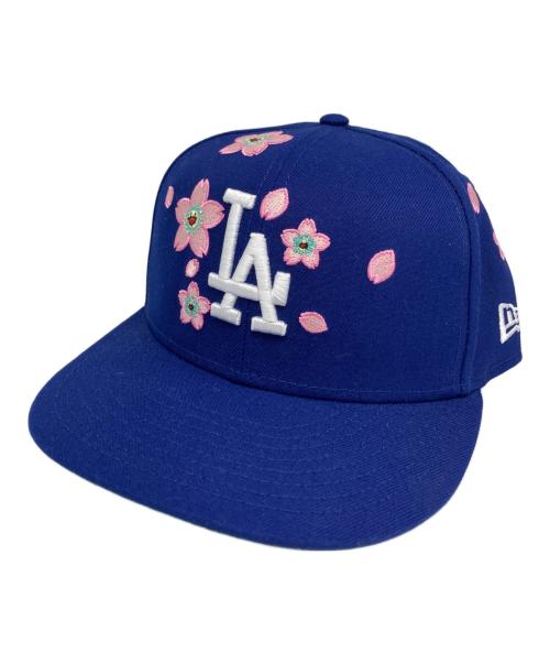 New Era（ニューエラ）New Era (ニューエラ) LAロゴキャップ ブルー サイズ:57.7cmの古着・服飾アイテム