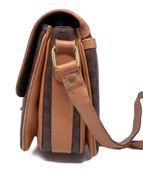 CELINE（セリーヌ）CELINE (セリーヌ) マカダム柄ショルダーバッグ ブラウンの古着・服飾アイテム