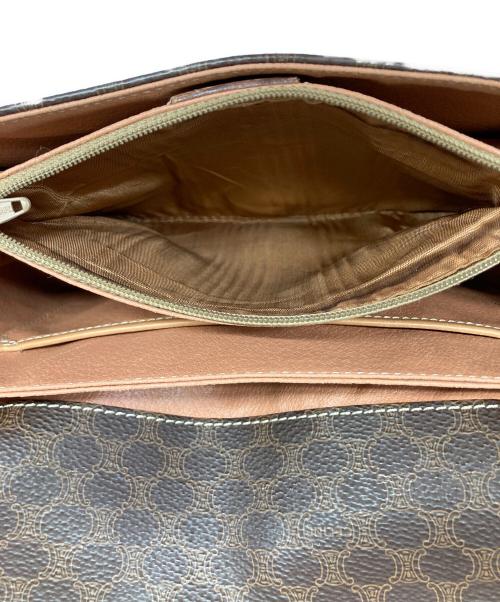 CELINE（セリーヌ）CELINE (セリーヌ) マカダム柄ショルダーバッグ ブラウンの古着・服飾アイテム