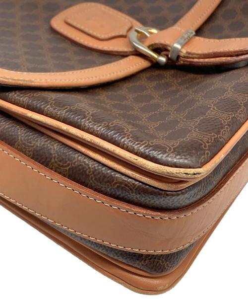 CELINE（セリーヌ）CELINE (セリーヌ) マカダム柄ショルダーバッグ ブラウンの古着・服飾アイテム