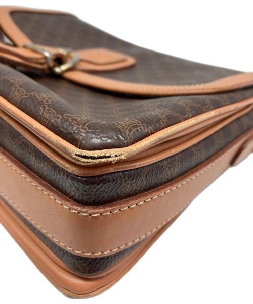 CELINE（セリーヌ）CELINE (セリーヌ) マカダム柄ショルダーバッグ ブラウンの古着・服飾アイテム