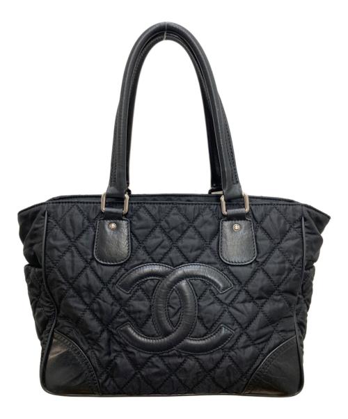 CHANEL（シャネル）CHANEL (シャネル) パリニューヨークライントートバッグ ブラックの古着・服飾アイテム