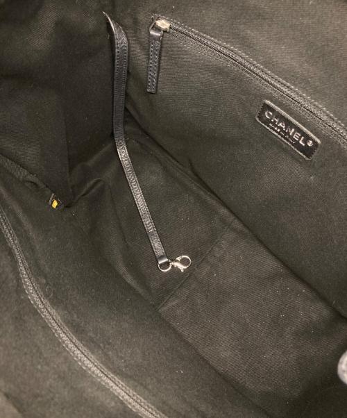 CHANEL（シャネル）CHANEL (シャネル) パリニューヨークライントートバッグ ブラックの古着・服飾アイテム