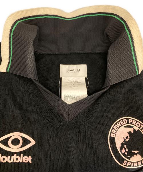 doublet（ダブレット）doublet (ダブレット) “TEAM SPIBER” FOOTBALL KNITWEAR/チーム スパイバー フットボール ニットウェア ブラック サイズ:ONEの古着・服飾アイテム