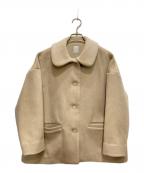 休日と詩キュウジツトウタ）の古着「マーブルショートコート」｜ベージュ