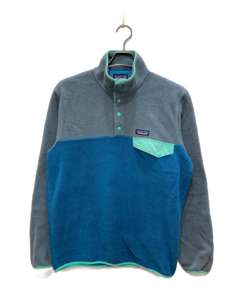Patagonia（パタゴニア）Patagonia (パタゴニア) ライトウェイト・シンチラ・スナップT グレー×グリーン サイズ:Ｍの古着・服飾アイテム