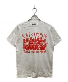 WRONG WEAR×RHC Ron Herman（ロング ウェア×アールエイチシー ロンハーマン）の古着「Rat City Tee/ラット シティ ティー」｜ホワイト