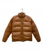 A BATHING APEア ベイシング エイプ）の古着「Leather Classic Down Jacket/レザークラシックダウンジャケット」｜ベージュ
