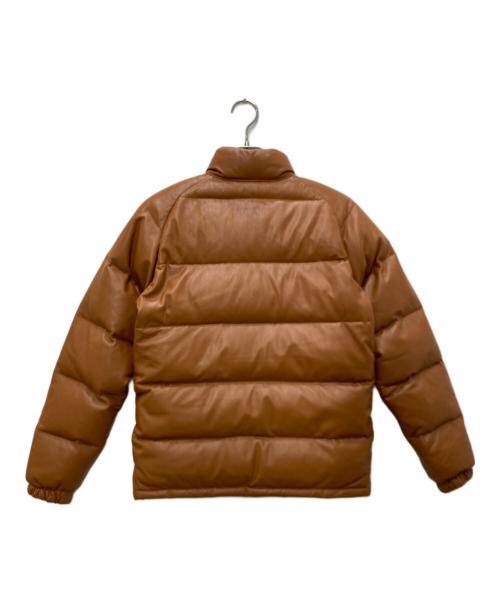 A BATHING APE（ア ベイシング エイプ）A BATHING APE (ア ベイシング エイプ) Leather Classic Down Jacket/レザークラシックダウンジャケット ベージュ サイズ:Ｓの古着・服飾アイテム