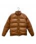 A BATHING APE（ア ベイシング エイプ）の古着「Leather Classic Down Jacket/レザークラシックダウンジャケット」｜ベージュ