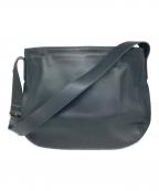 COACHコーチ）の古着「レザーショルダーバッグ」｜ブラック