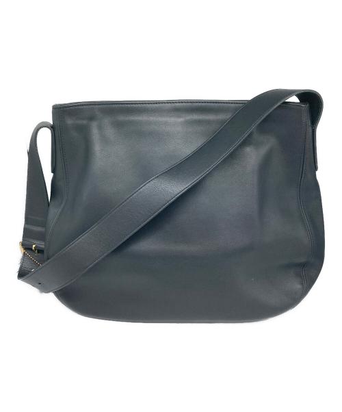 COACH（コーチ）COACH (コーチ) レザーショルダーバッグ ブラックの古着・服飾アイテム