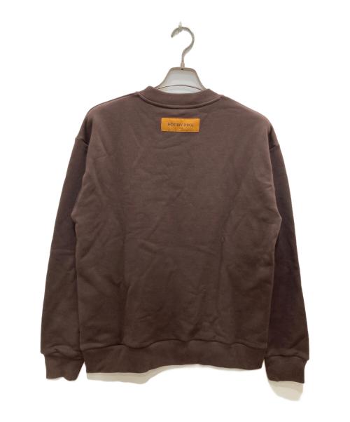 LOUIS VUITTON（ルイ ヴィトン）LOUIS VUITTON (ルイ ヴィトン) ロゴクルーネックスウェット ブラウン サイズ:Ｍの古着・服飾アイテム