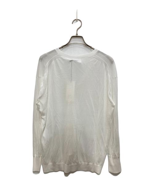 1er Arrondissement（プルミエ アロンディスモン）1er Arrondissement (プルミエ アロンディスモン) 18ゲージラフカーディガン ホワイト サイズ:Freeの古着・服飾アイテム