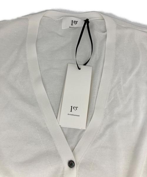 1er Arrondissement（プルミエ アロンディスモン）1er Arrondissement (プルミエ アロンディスモン) 18ゲージラフカーディガン ホワイト サイズ:Freeの古着・服飾アイテム