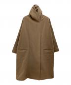 Honneteオネット）の古着「ショールカラーコート」｜ベージュ