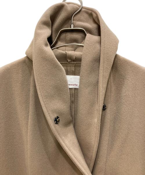 Honnete（オネット）Honnete (オネット) ショールカラーコート ベージュ サイズ:-の古着・服飾アイテム