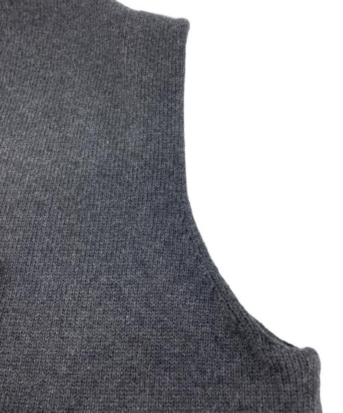 ETRE TOKYO（エトレトウキョウ）ETRE TOKYO (エトレトウキョウ) コットンカシミヤニットベスト グレー サイズ:Ｆの古着・服飾アイテム
