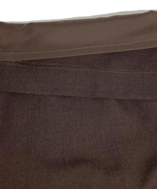 ETRE TOKYO（エトレトウキョウ）ETRE TOKYO (エトレトウキョウ) タックセミワイドパンツ ブラウン サイズ:Ｓの古着・服飾アイテム