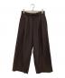 ETRE TOKYO（エトレトウキョウ）の古着「タックセミワイドパンツ」｜ブラウン