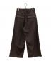 ETRE TOKYO (エトレトウキョウ) タックセミワイドパンツ ブラウン サイズ:Ｓ：7000円