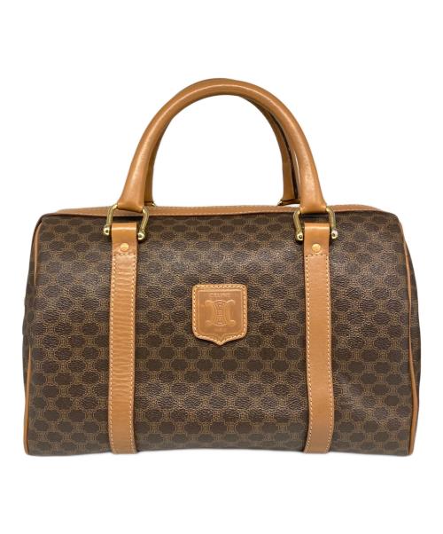 CELINE（セリーヌ）CELINE (セリーヌ) マカダム柄ボストンバッグ ブラウンの古着・服飾アイテム