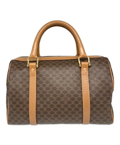CELINE（セリーヌ）CELINE (セリーヌ) マカダム柄ボストンバッグ ブラウンの古着・服飾アイテム
