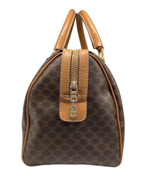 CELINE（セリーヌ）CELINE (セリーヌ) マカダム柄ボストンバッグ ブラウンの古着・服飾アイテム