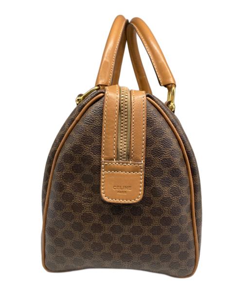 CELINE（セリーヌ）CELINE (セリーヌ) マカダム柄ボストンバッグ ブラウンの古着・服飾アイテム
