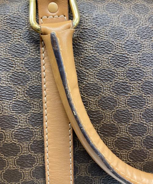 CELINE（セリーヌ）CELINE (セリーヌ) マカダム柄ボストンバッグ ブラウンの古着・服飾アイテム