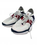 MONCLERモンクレール）の古着「トリコロールカラー ローカットスニーカー」｜ホワイト×ネイビー