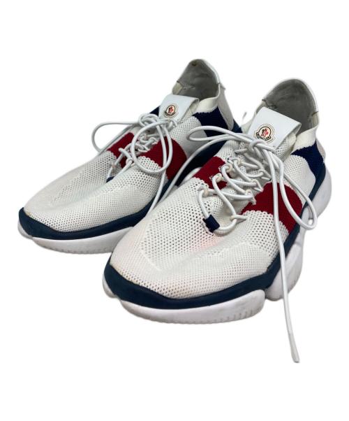 MONCLER（モンクレール）MONCLER (モンクレール) トリコロールカラー ローカットスニーカー ホワイト×ネイビー サイズ:41の古着・服飾アイテム