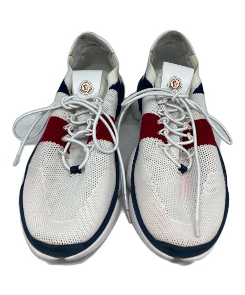 MONCLER（モンクレール）MONCLER (モンクレール) トリコロールカラー ローカットスニーカー ホワイト×ネイビー サイズ:41の古着・服飾アイテム
