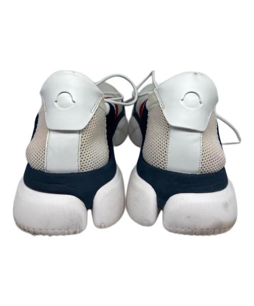 MONCLER（モンクレール）MONCLER (モンクレール) トリコロールカラー ローカットスニーカー ホワイト×ネイビー サイズ:41の古着・服飾アイテム