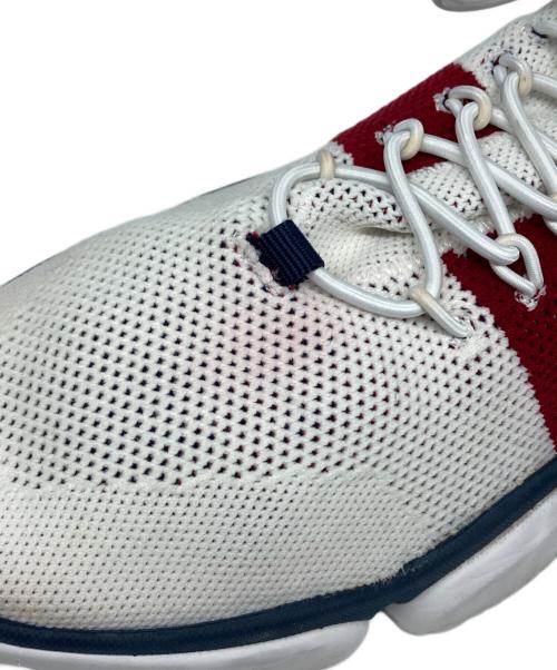 MONCLER（モンクレール）MONCLER (モンクレール) トリコロールカラー ローカットスニーカー ホワイト×ネイビー サイズ:41の古着・服飾アイテム