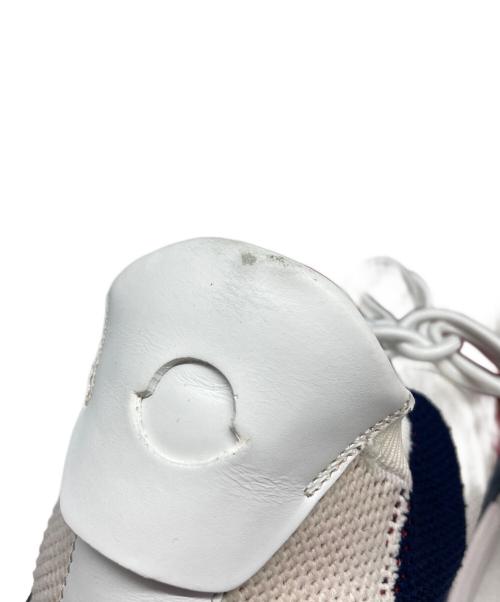 MONCLER（モンクレール）MONCLER (モンクレール) トリコロールカラー ローカットスニーカー ホワイト×ネイビー サイズ:41の古着・服飾アイテム
